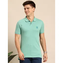 Mast & Harbour Men Polo Collar T-shirt With Embroidered Detail-picture-37