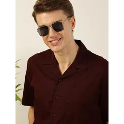 Mast & Harbour Men Premium Opaque Solid Cotton Casual Shirt-picture-34