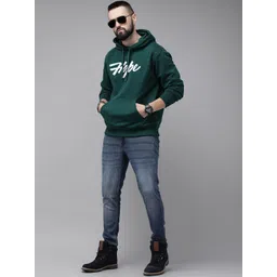 Mast & Harbour Men Printed Hooded Sweatshirt-picture-35