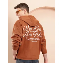 Mast & Harbour Men Printed Hooded Sweatshirt-picture-40