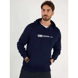 Mast & Harbour Men Printed Hooded Sweatshirt-picture-18