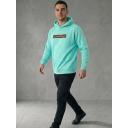 Mast & Harbour Men Printed Hooded Sweatshirt-picture-10