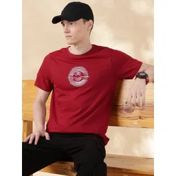 Mast & Harbour Men Printed Pure Cotton T-shirt-picture-27