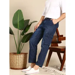 Mast & Harbour Men Relaxed Fit Cargo Style Jeans-picture-27