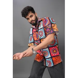 Mast & Harbour Men Relaxed Printed Casual Shirt-picture-38