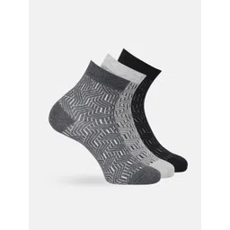 Mast & Harbour Men Set of 3 Patterned Above Cotton Ankle Length Socks-picture-29
