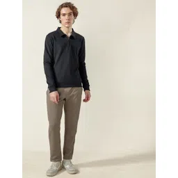 Mast & Harbour Men Shirt Collar Pullover Sweatshirt-picture-32