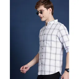 Mast & Harbour Men Slim Fit Checked Casual Shirt-picture-27