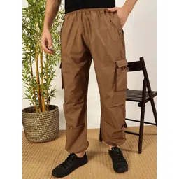 Mast & Harbour Men Smart Loose Fit Cargos Trousers-picture-11