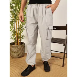 Mast & Harbour Men Smart Loose Fit Cargos Trousers image 1