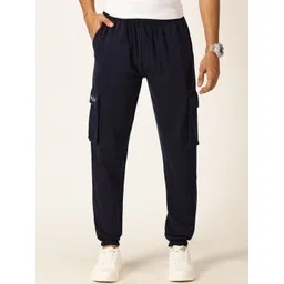 Mast & Harbour Men Smart Loose Fit Cotton Joggers-picture-16