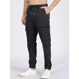 Mast & Harbour Men Smart Relaxed Fit Mid-Rise Light Fade Stretchable Jeans-picture-27