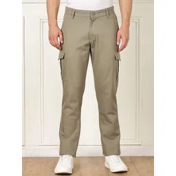 Mast & Harbour Men Smart Straight Fit Cargos Trousers-picture-24