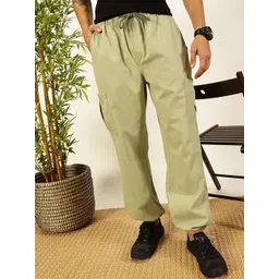 Mast & Harbour Men Smart Wrinkle Free Cargos Trousers-picture-27