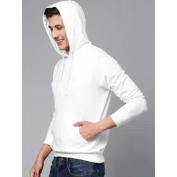 Mast & Harbour Men Solid Cotton Fleece Hooded Sweatshirt-picture-27