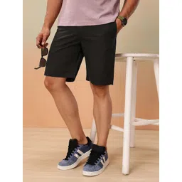Mast & Harbour Men Solid Cotton Regular Fit Shorts-picture-24