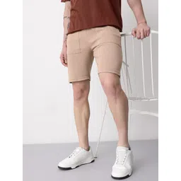 Mast & Harbour Men Solid Mid Rise Regular Fit Shorts-picture-21