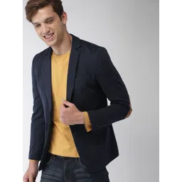 mast & harbour Men Solid Single Breasted Casual Blazer-picture-19