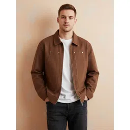 Mast & Harbour Men Spread Collar Long Sleeves Tailored Jacket-picture-22