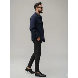 Mast & Harbour Men Spread Collar Solid Tailored Jacket image 5