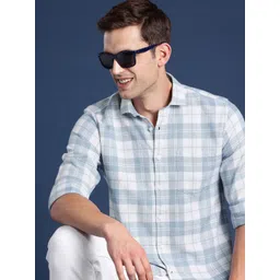 Mast & Harbour Men Standard Checked Pure Cotton Casual Shirt-picture-12