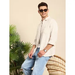 Mast & Harbour Men Standard Checked Pure Cotton Casual Shirt-picture-37