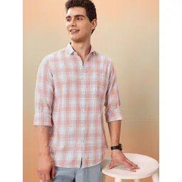 Mast & Harbour Men Standard Checked Pure Cotton Casual Shirt-picture-32