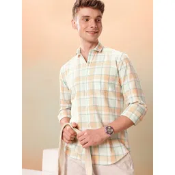 Mast & Harbour Men Standard Checked Pure Cotton Casual Shirt image 1