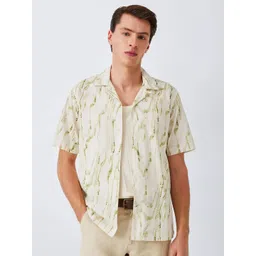 Mast & Harbour Men Standard Fit Abstract Printed Cuban Collar Casual Shirt-picture-20