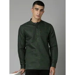 Mast & Harbour Men Standard Fit Solid Mandarin Collar Casual Shirt-picture-25