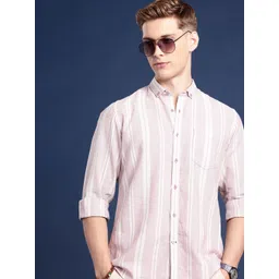 Mast & Harbour Men Standard Lycocell Linen Checked Casual Shirt-picture-34