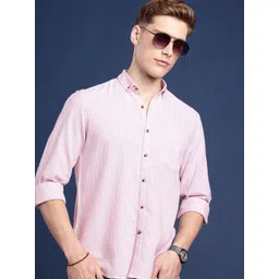 Mast & Harbour Men Standard Striped Casual Shirt-picture-36
