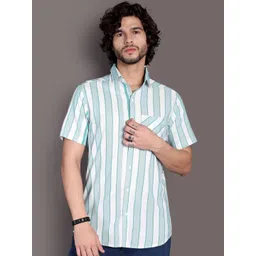 Mast & Harbour Men Standard Striped Casual Shirt-picture-28