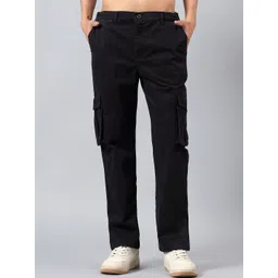 Mast & Harbour Men Straight Fit Cargos Trousers-picture-31