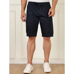 Mast & Harbour Men Straight Fit Cotton Cargo Shorts-picture-25