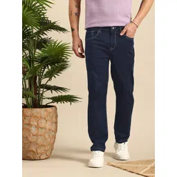 Mast & Harbour Men Straight Fit High-Rise Stretchable Jeans-picture-29
