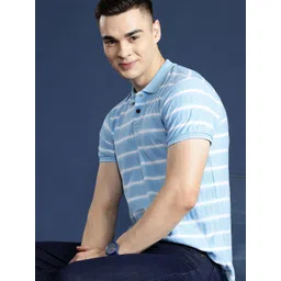 Mast & Harbour Men Striped Polo Collar T-shirt-picture-30