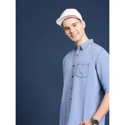 Mast & Harbour Men Striped Pure Cotton Casual Shirt-picture-31