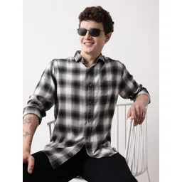 Mast & Harbour Men Tartan Checked Casual Shirt-picture-29