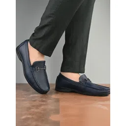 Mast & Harbour Men Textured Loafers-picture-37