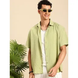 Mast & Harbour Men Textured Relaxed Fit Casual Shirt-picture-21