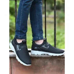 Mast & Harbour Men Textured Slip-On Sneakers-picture-12