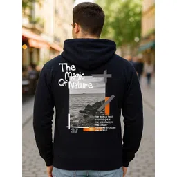 Mast & Harbour Men Typography Printed Hooded Long Sleeves Pullover Sweatshirt-picture-15