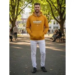 Mast & Harbour Men Typography Printed Hooded Long Sleeves Sweatshirt-picture-13