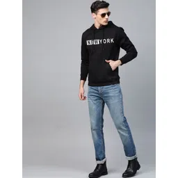 Mast & Harbour Men Typography Printed Hooded Sweatshirt-picture-19