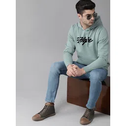 Mast & Harbour Men Typography Printed Hooded Sweatshirt-picture-13