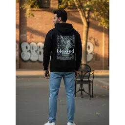 Mast & Harbour Men Typography Printed Hooded Sweatshirt-picture-32