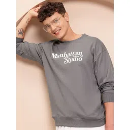 Mast & Harbour Men Typography Printed Sweatshirt-picture-36