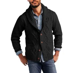 Mast & Harbour Men V-Neck Long Sleeves Cardigan-picture-28