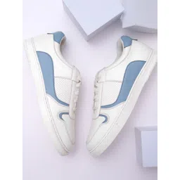 Mast & Harbour Men White Colourblocked Round Toe Lightweight Sneakers-picture-20